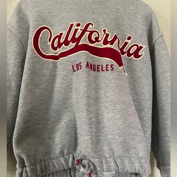 Zara Los Angeles California Plush Hoodie -Size 6 - Picture 3 of 5